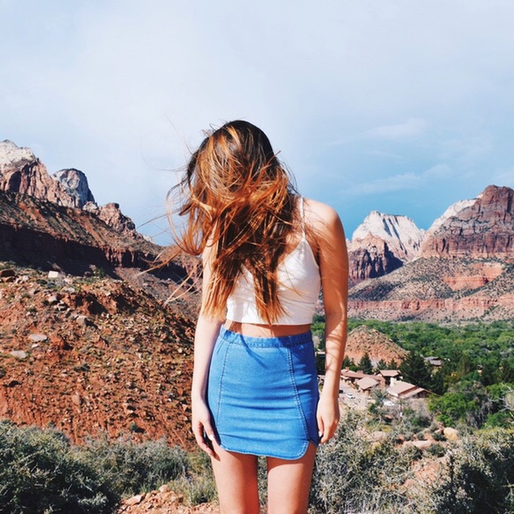 Brandy Melville Raquel Denim Skirt